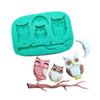 Silicone Owl Cake Mold Animals Fondant Chocolate Baking Tools Kitchen Accessories Moon Sugarcraft Mo