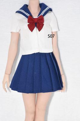 [TOYBARJAPAN] Аксессуары для фигурок в масштабе 1/6GS Чистый стиль Школьница JK Матросская форма (Тело и голова в комплект не входят.)