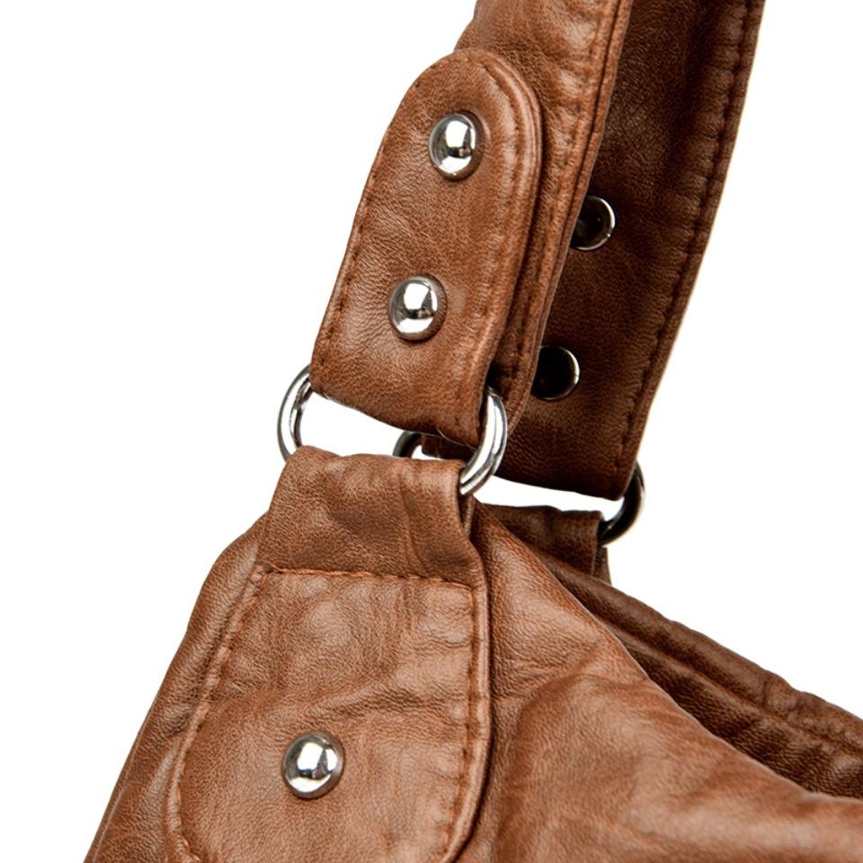 Ретро кожаная сумка через плечо женская сумка через плечо с множеством карманов модная женская сумка большой емкости новая сумка-мессенджер кошелек