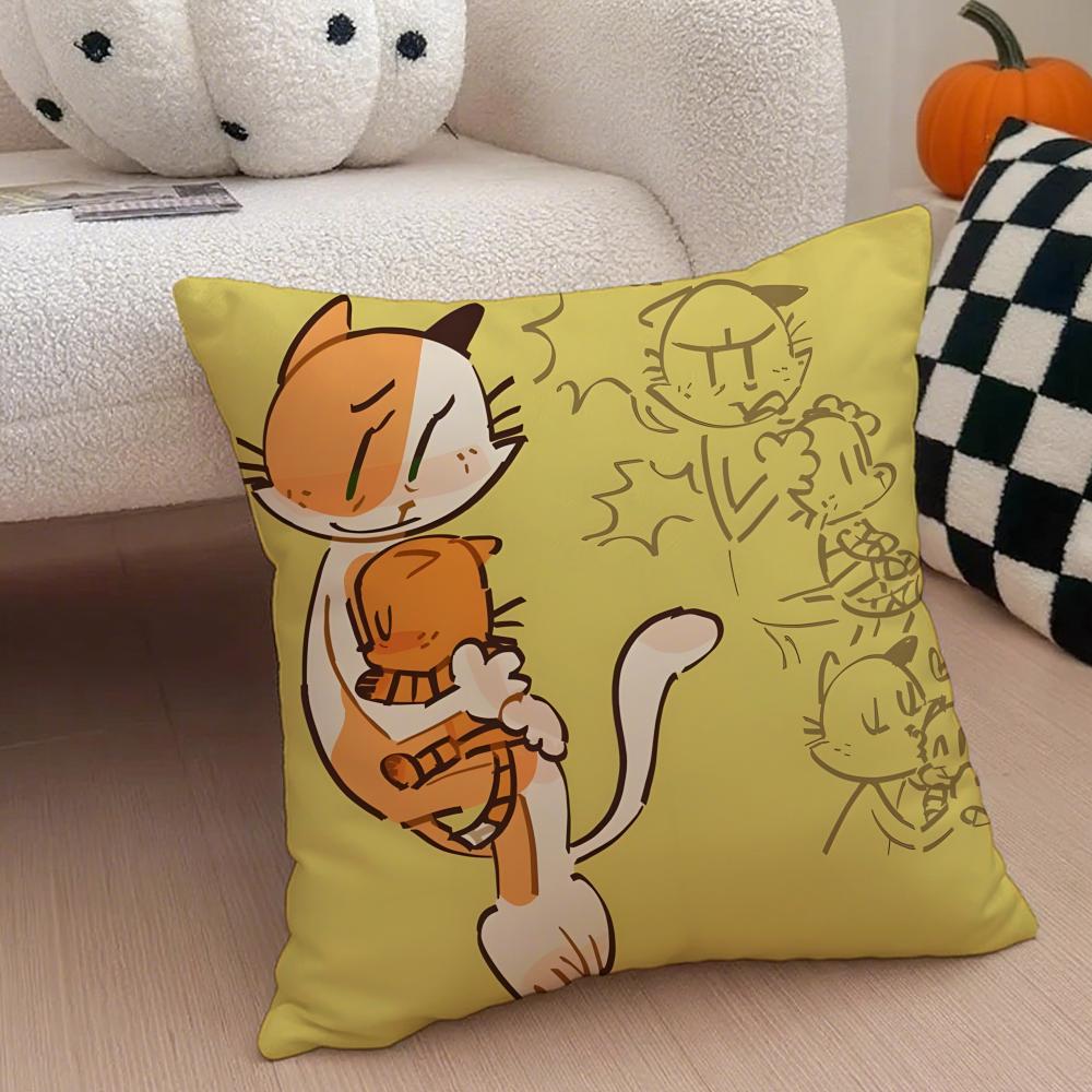 funny cute DDog Man Cushion Cover Throw Pillow Cover Hidden Button Durable Polyester Chair Cushion