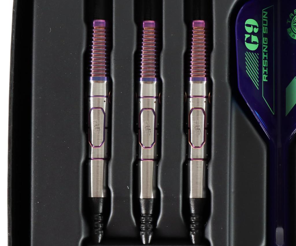 Target Japan Rising Sun G9 Tungsten 2BA Soft Tip Dart Rising Sun G9 Flights and Black Pixel Tips 2BA Sun 95% K-Flex Set, 21,5G K-Flex No.6 (форма)