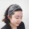 Мно Блинг Блинг Широкая Кружевная Повязка для Волос