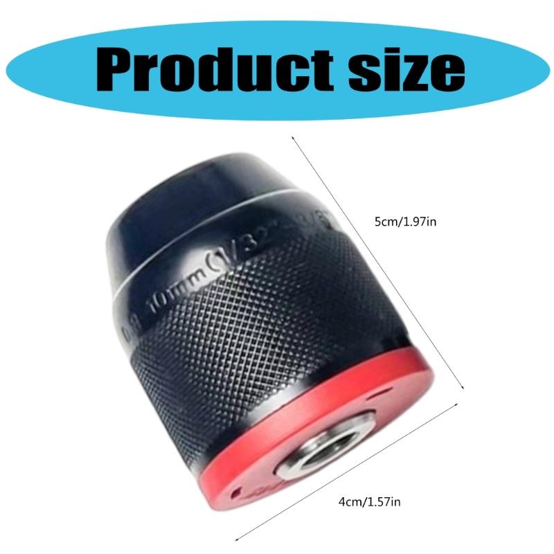 Threaded Metal Drill Chuck Square Quick Grip Adapter Chuck for Drill Bit Screwdriver Tap Socket Drill Accessories