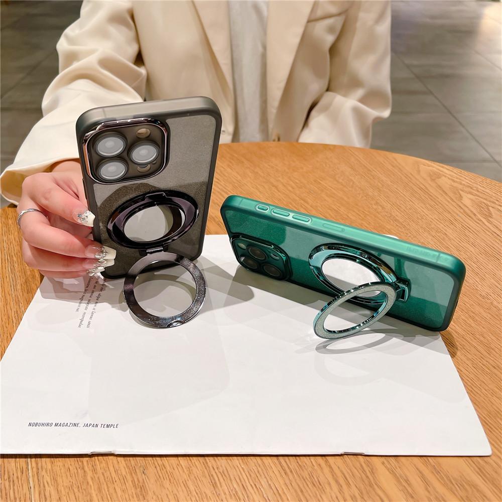 Зеркальный блестящий чехол с магнитным кронштейном для Xiaomi Redmi Note 13 Pro Plus Note13 4G 12S 12pro 5G Защитная пленка для объектива Силиконовая подставка-держатель