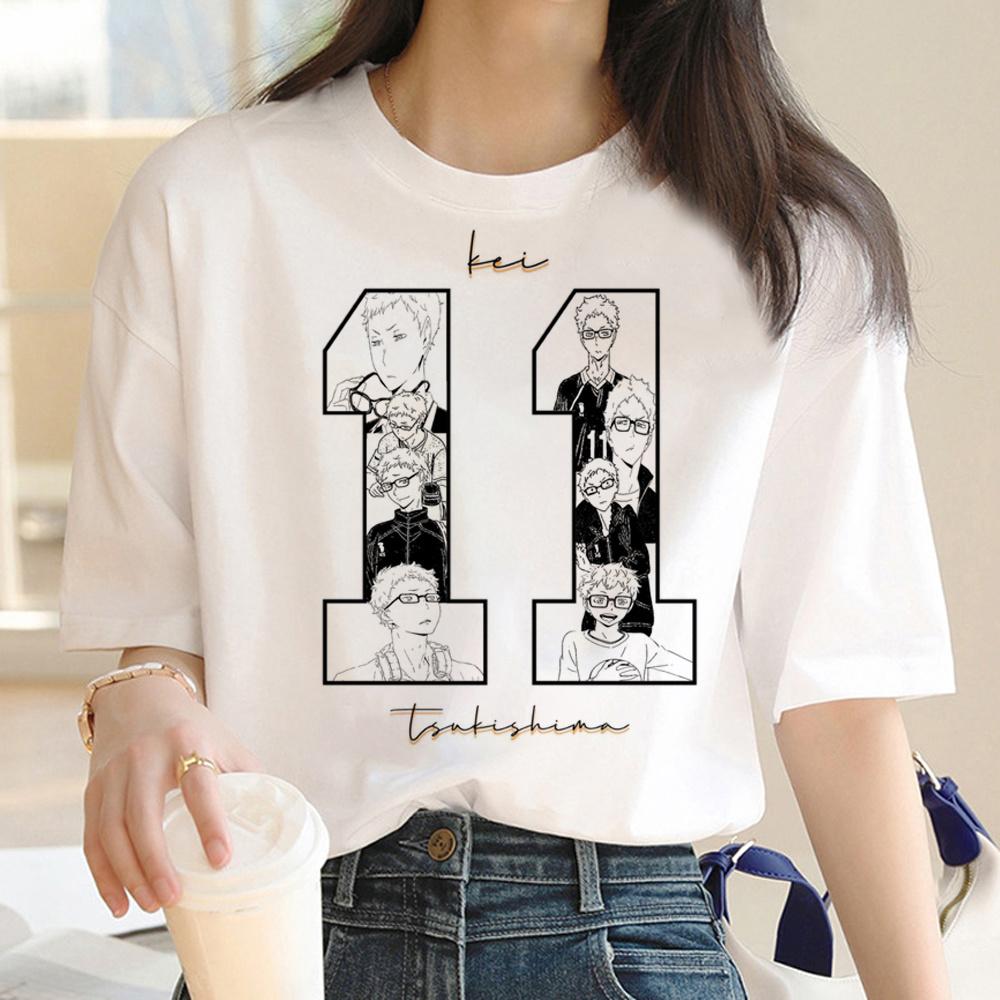 Haikyuu футболка женская графическая футболка девушка манга одежда