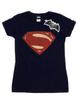 DC Comics Womens/Ladies Superman Man Of Steel Logo Cotton T-Shirt