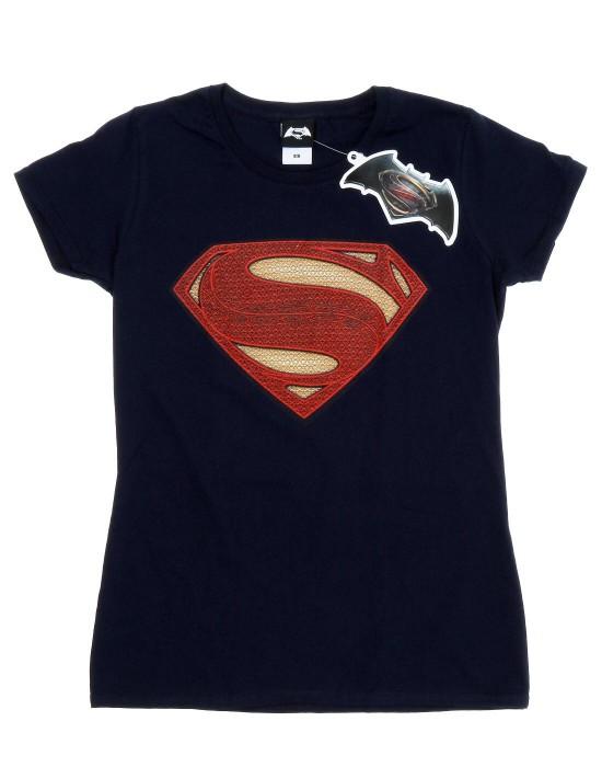 DC Comics Womens/Ladies Superman Man Of Steel Logo Cotton T-Shirt