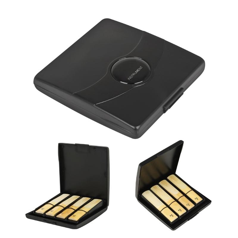 Portable Sax Reeds Storage Box Double Layers Reeds Cases Waterproof Container Saxophone Clarinet Reeds Holder Organizer