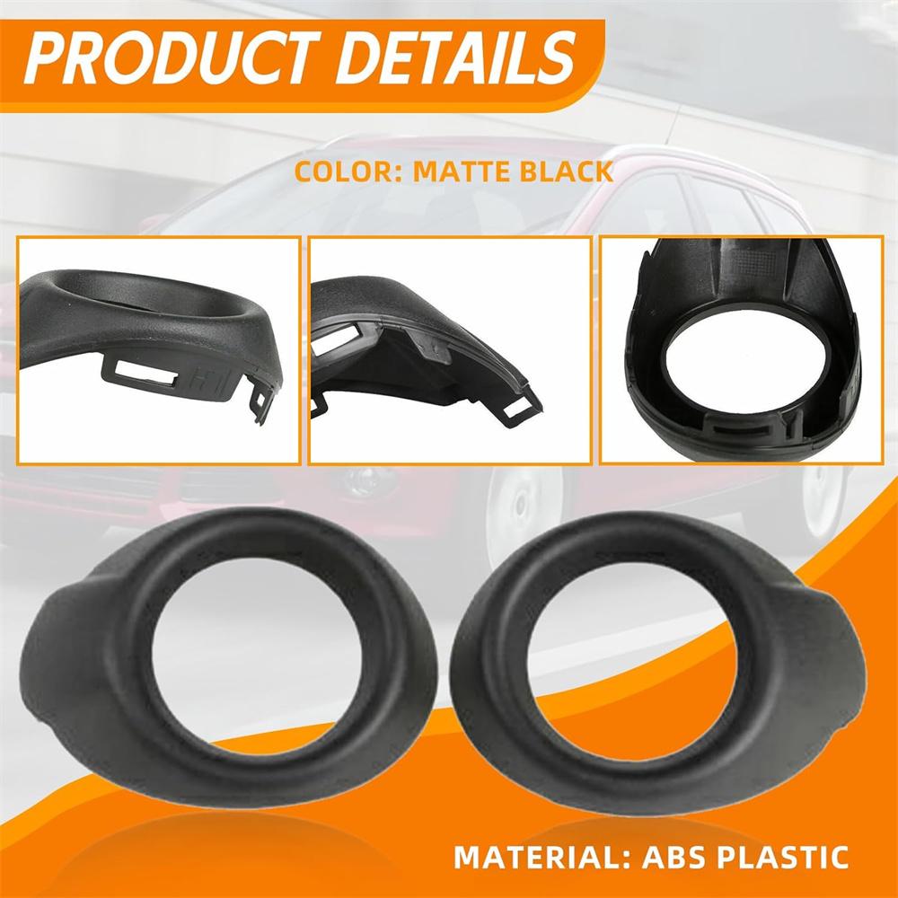 Car Left + Right Front Bumper Fog Light Trim Cover For Ford Focus 2012 2013 2014