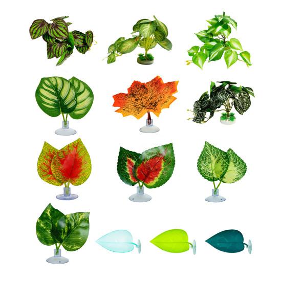 Террариум для рептилий Искусственные растения Дерево для ящерицы Аксессуар для террариума Животное Лягушка Черепаха Декорация Хамелеон Платформа для принятия солнечных ванн