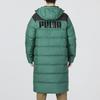 Puma С принтом логотипа, спортивный повседневный теплый ветрозащитный приталенный пуховик с капюшоном и длинными рукавами, мужская верхняя одежда, зеленый 849985-25