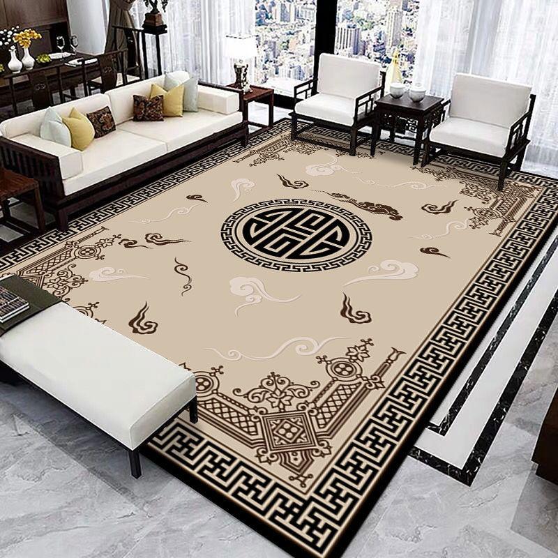 New Chinese Rural Style Fashion Carpet Living Room Sofa Bedroom Study Kitchen Entrance Door Mat Non-slip Home Decoration Rug
