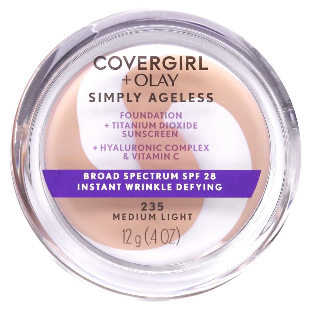 Olay Simply Ageless Foundation Spf 28 235 Medium Light 12G(0.4Oz)