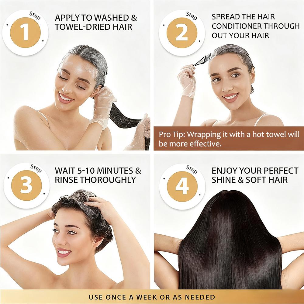 Aloe & Honey Deep Conditioner-Strenghthens Hair Roots And Stimulates Hair Growth-Moisturization Frizz Control, 200g