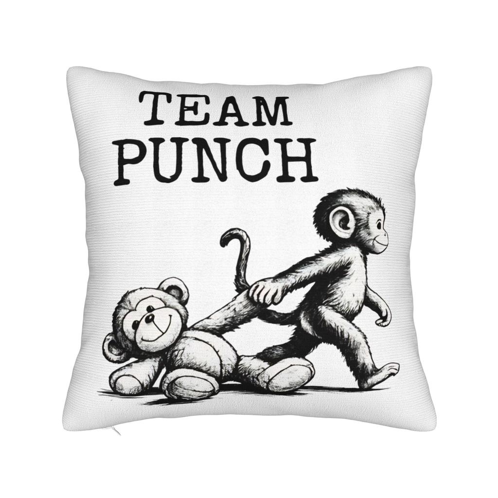 Punch Monkey Pillow Case Cute Funny Pillow Cover Soft Pillowcases For Sofa Bedroom Home Decor