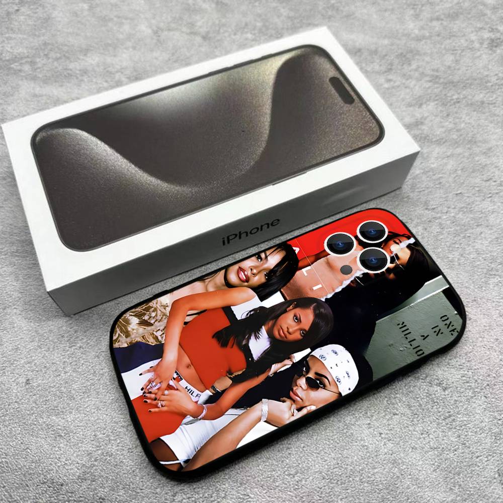 Чехол для телефона в стиле хип-хоп с изображением певицы A-Aaliyah для iPhone 17,16,15,14,13,12, Pro, Max, Plus, E, SE4, Air, Mini, черный, мягкий