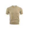 Men Crew Neck Short Sleeve T-Shirt Waffle Grid Textured Slim Fit Breathable Daily Casual Pullover Tops