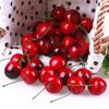 20PCS Multicolor Simulation Fruits Vegetables Fake Cherry Lemon Patoto  Party Wedding Supplies