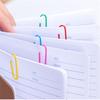 10 Colors Accessories Paper Clips Notebook Memo Pad Filing Bookmark binder Paperclips Student Office Binding Supplies Stationary