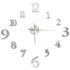 Wall Clock - vidaXL - Modern Design - Silver - 100 Cm - 3D Effect