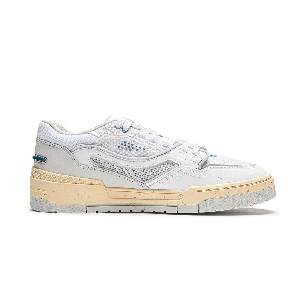 Li Ning 001 BTC универсальные ретро-кеды для скейтбординга с толстой подошвой, увеличивающей высоту, нескользящие, амортизирующие, износостойкие, поддерживающие, низкие мужские кроссовки AGCU053-1