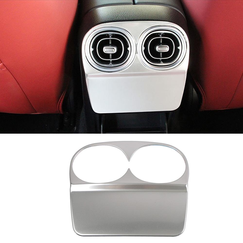 Для Mercedes Benz C Class W206 2022 2023 автомобильный подлокотник центральной консоли сзади AC воздуховыпускное отверстие вентиляционная панель ящик для хранения крышка накладка