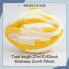 Thick And Bulky 27m Yarn, Decorative Voluminous for Crocheting, Sweaters, Cushions, Blankets,