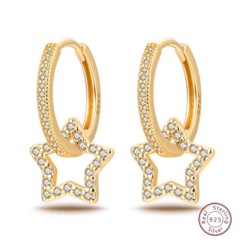 Серьги-кольца из серебра 925 пробы, минималистичные, золотые, круглые, модные, с застежкой-пряжкой с цирконием, свадебные украшения, подарок для женщин