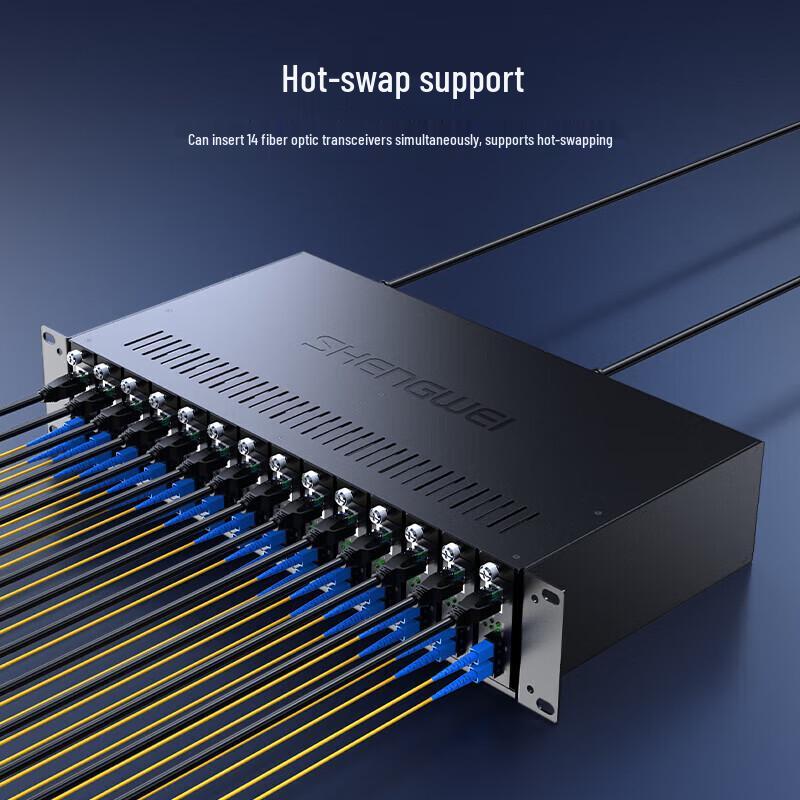 Shengwei SC-1014B 14-Slot Fiber Optic Transceiver Rack