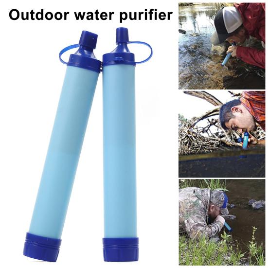 Personal Water Filter Straw Portable Water Purifying Device Outdoor Survival Camping Hiking Backpacking Emergency Water Filtration System