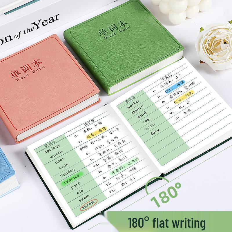 High-Value Portable English Memory Notebook - Square, Pocket-Sized Word Record Book
