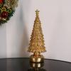 Christmas Tree Figurine Light Lighted Tabletop Night Lamp Desktop for Bedroom Mantel