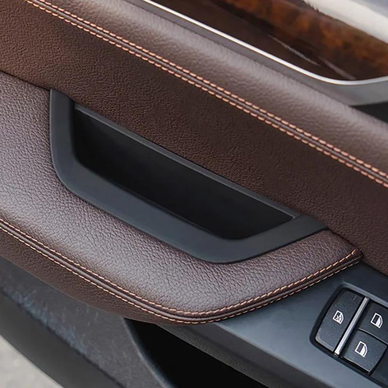 Черная ручка внутренней двери для BMW X3 F25 X4 F26 2011-2017, 4 шт./компл., подходит только для модели с левым рулем