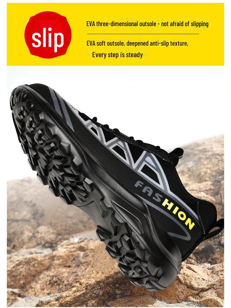 Мужская изолированная рабочая обувь для электриков - пластиковый носок, устойчивый к ударам и проколам