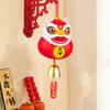 With Tassel/Bell Lion Dance Bell Decoration Plastics Car Rearview Mirror Pendant  Christmas Dolls