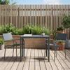 Garden Furniture Set 3 pcs Anthracite Steel
