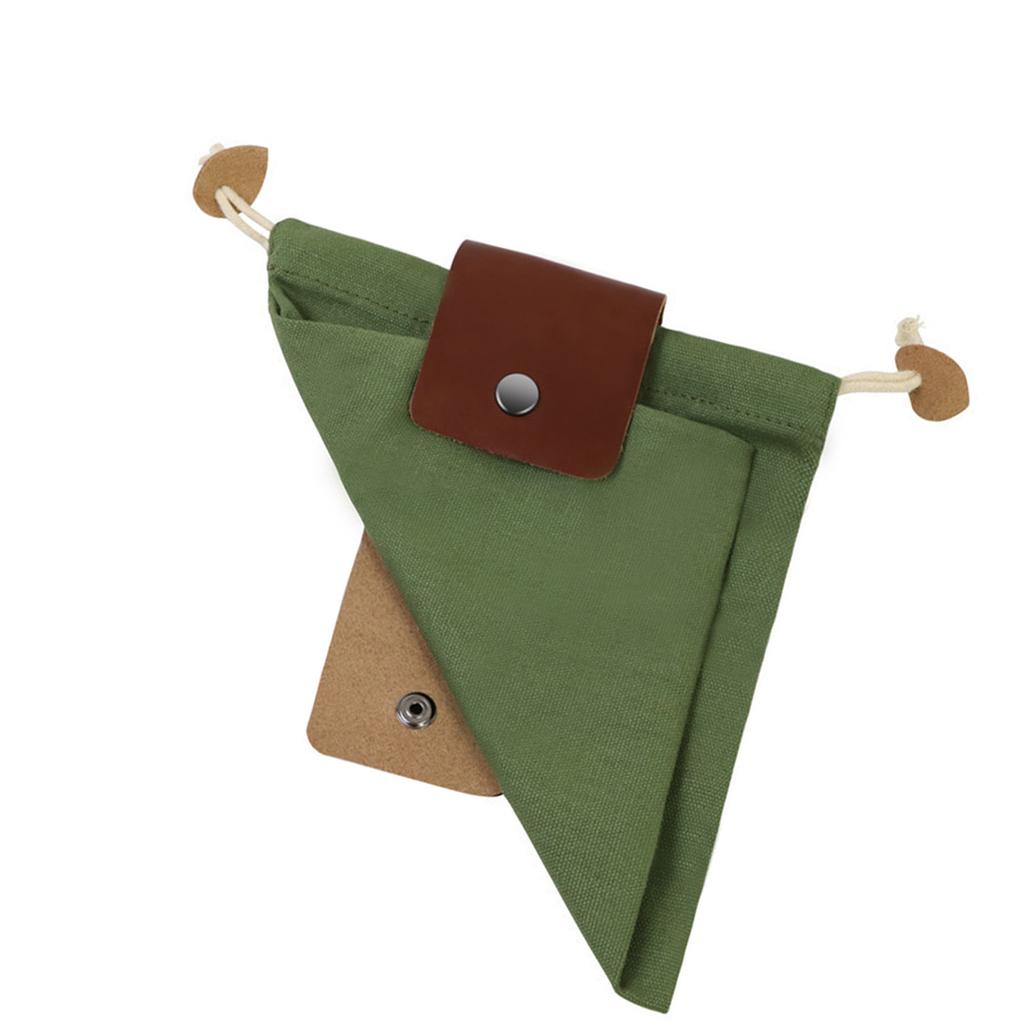 Сумка для хранения из кожи и холста, походная, кемпинговая, портативная, для выживания на открытом воздухе, сумка для сбора продовольствия, складная сумка для сбора фруктов