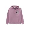 Li-Ning Steven Harrington Series Fun Print Fleece Warm Loose Pullover Hoodie Unisex Hoodies Lavender AWDRF79-1