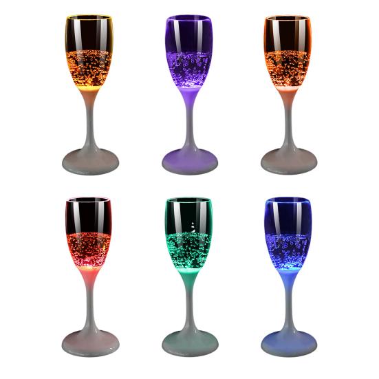 1/6 шт. светодиодная подсветка бокал для вина, шампанского, сувениры для вечеринок, стаканы для кофе, молока, виски