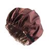 Women Satin Shower Cap Sleeping Hat Bonnet Lace-up Bow Waterproof Women Braids Curly Night Hat Beauty Parlor Cap Salon Hat