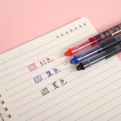 10-1 шт./набор высококачественных гелевых ручек с иглами, прямая шариковая ручка с жидкостью, канцелярские принадлежности для школы и офиса, канцелярские принадлежности для письма