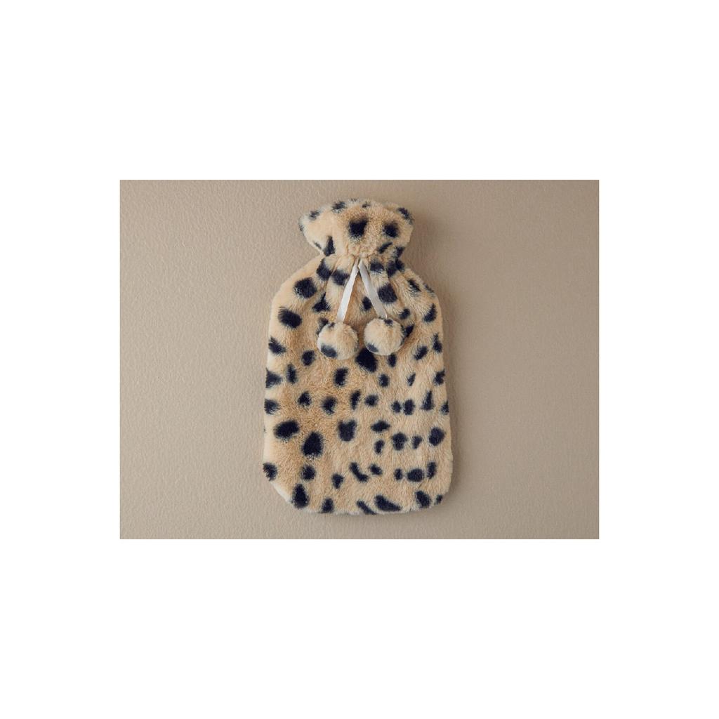 Spotty Hot Water Bag 33x19 Cm Cream Black