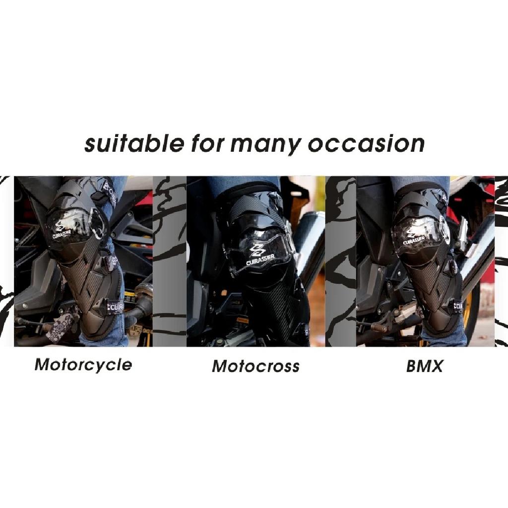 CUIRASSIER Motorcycle Kneepads Movement Joints Knee Guards Ventilation Shin Protection Motorbike Motocross Protective Equipment