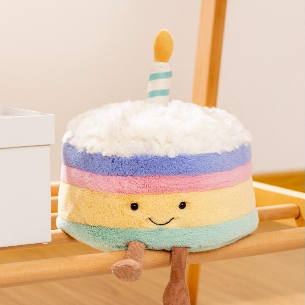 Новая Мода Милая Имитация Радужного Торта Кукла Модная Плюшевая Игрушка