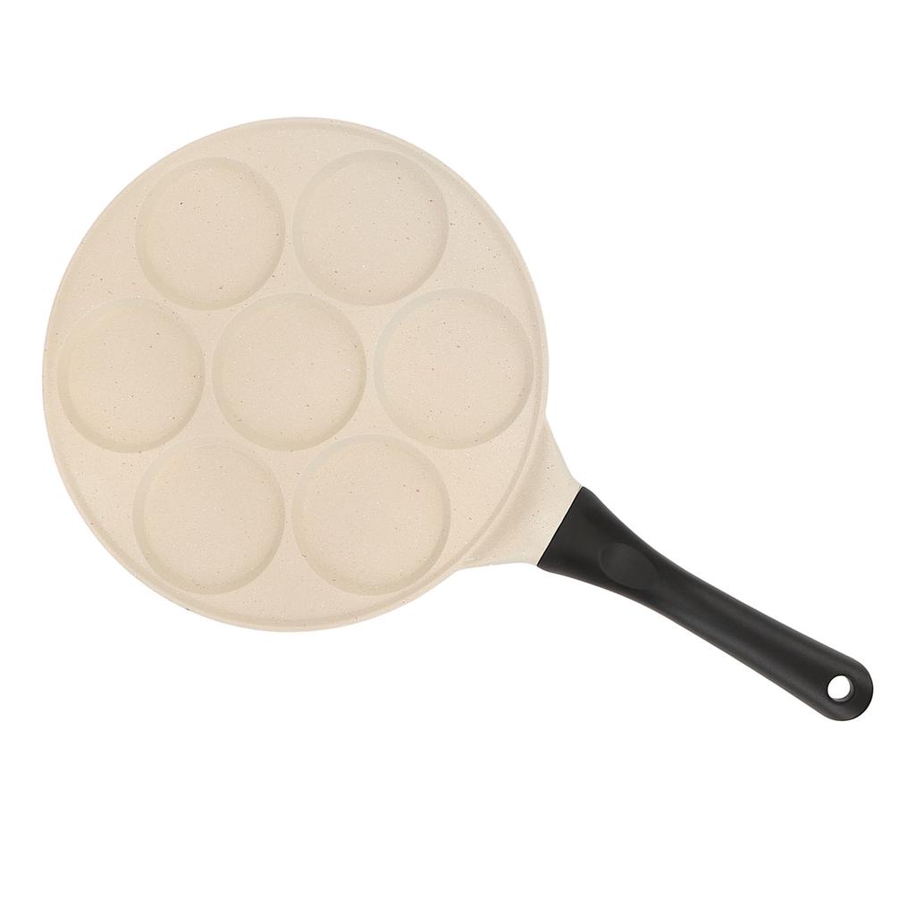 Сковорода для блинов из алюминиевого сплава с антипригарным покрытием и эргономичной ручкой для яиц, гамбургеров и завтраков