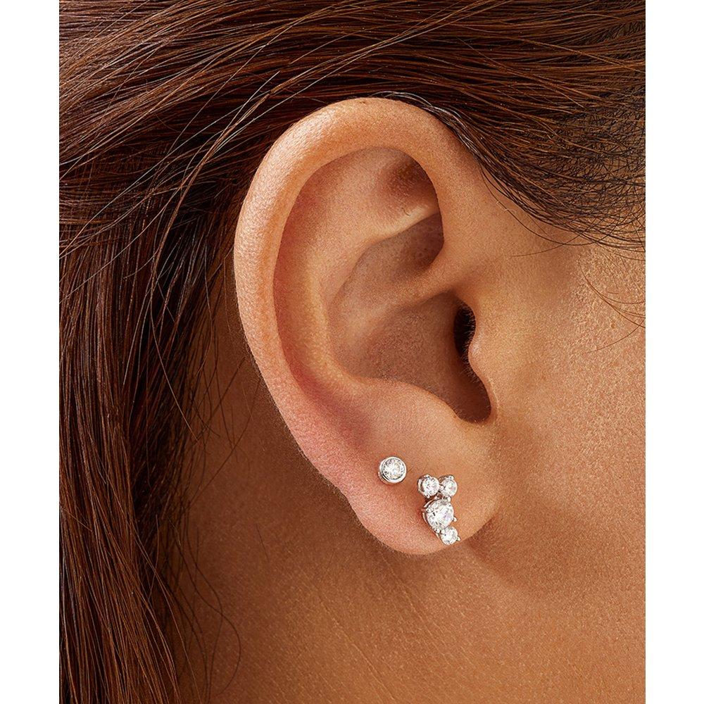 Pave Climber Barbell 295 Silver Piercing E058-01H