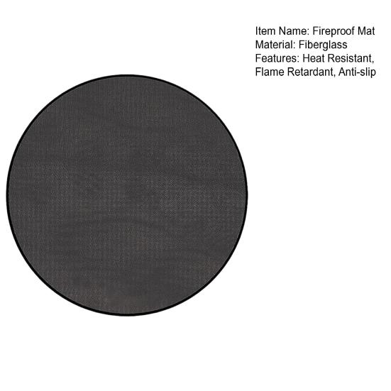 Уличный огнеупорный коврик термостойкий огнезащитный противоскользящий для террасы патио травы газона кемпинга плиты барбекю гриля кострища силиконовый