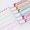Curve Line Double Head Marker Multiple Shapes Markers Pen Curve Highlighter Pen Integrated