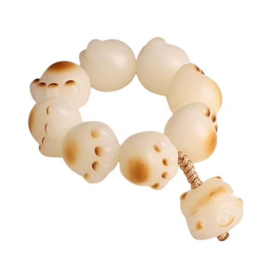 Ручная нить Белый корень Бодхи Ручное скручивание Обжарка на древесном угле Нить с кошачьим когтем Обертывание кончика пальца Мягкая ручка из бусины Будды Игривый кусок