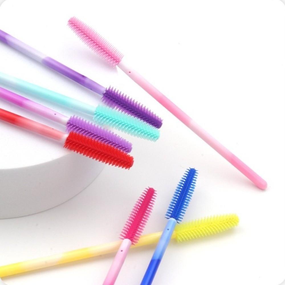 50Pcs Silicone Eyelash Brushes Makeup Tools Eyebrow Comb Spoolers Eyelash Makeup Brush Makeup Kit